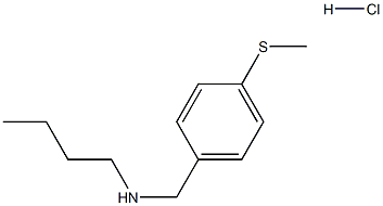 butyl({[4-(methylsulfanyl)phenyl]methyl})amine hydrochloride, 1049693-83-5, 结构式