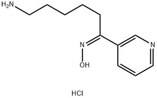 (Z)-N-[6-amino-1-(pyridin-3-yl)hexylidene]hydroxylamine hydrochloride, 1049728-77-9, 结构式