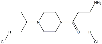 3-Amino-1-(4-isopropyl-piperazin-1-yl)-propan-1-one dihydrochloride Struktur