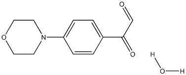 4-MORPHOLINOPHENYLGLYOXAL HYDRATE Structure