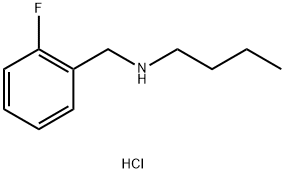 butyl[(2-fluorophenyl)methyl]amine hydrochloride, 1049773-05-8, 结构式