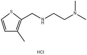 N,N-dimethyl-N-[(3-methyl-2-thienyl)methyl]-1,2-ethanediamine dihydrochloride Structure