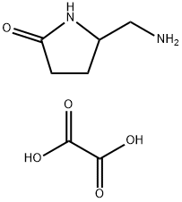 5-(aminomethyl)-2-pyrrolidinone oxalate 结构式