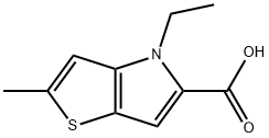 4-ethyl-2-methyl-4H-thieno[3,2-b]pyrrole-5-carboxylic acid Structure