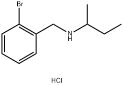 [(2-bromophenyl)methyl](butan-2-yl)amine hydrochloride, 1051919-31-3, 结构式