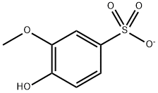 4-hydroxy-3-methoxybenzenesulfonate Structure