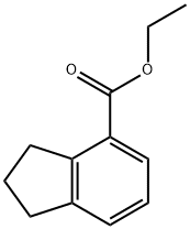 2,3-二氢1H茚-4-羧酸乙酯 结构式