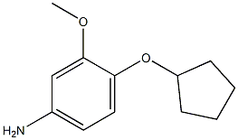 Benzenamine,4-(cyclopentyloxy)-3-methoxy- Struktur