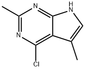 4-Chloro-2,5-dimethyl-7H-pyrrolo[2,3-d]pyrimidine Struktur