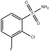 2-CHLORO-3-FLUOROBENZENESULFONAMIDE Structure