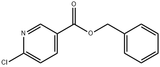 3-Pyridinecarboxylicacid, 6-chloro-, phenylmethyl ester Struktur