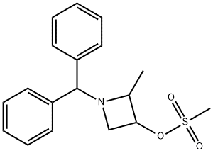 1-二苯甲基-2-甲基吖丁啶-3-基甲磺酸负离子,106859-49-8,结构式