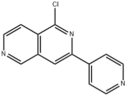 1-氯-3-(吡啶-4-基)-2,6-萘啶, 1071017-49-6, 结构式