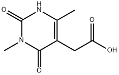 (3,6-dimethyl-2,4-dioxo-1,2,3,4-tetrahydropyrimidin-5-yl)acetic acid Struktur