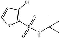 3-溴-N-叔丁基噻吩-2-磺酰胺, 107142-11-0, 结构式