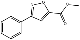 5-Isoxazolecarboxylic acid, 3-phenyl-, methyl ester Struktur