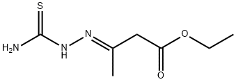 ethyl 3-[(aminocarbonothioyl)hydrazono]butanoate Structure