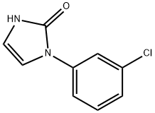 1-(3-氯苯基)-2,3-二氢-1H-咪唑-2-酮, 109130-25-8, 结构式