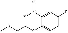 4-Fluoro-1-(2-methoxyethoxy)-2-nitrobenzene Struktur