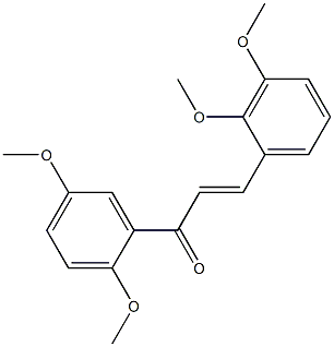 2',5',2,3-四甲氧基查尔酮 结构式