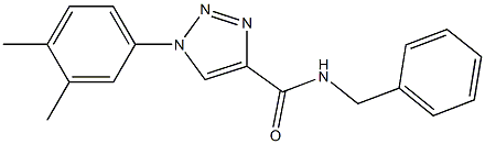 N-benzyl-1-(3,4-dimethylphenyl)triazole-4-carboxamide,1105215-17-5,结构式