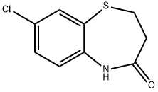 1,5-Benzothiazepin-4(5H)-one, 8-chloro-2,3-dihydro- Struktur