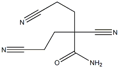 Butanamide,2,4-dicyano-2-(2-cyanoethyl)- Structure