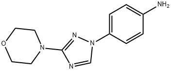 4-(3-Morpholin-4-yl-[1,2,4]triazol-1-yl)-phenylamine Struktur