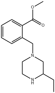 methyl 2-((3-ethylpiperazin-1-yl)methyl) benzoate Structure