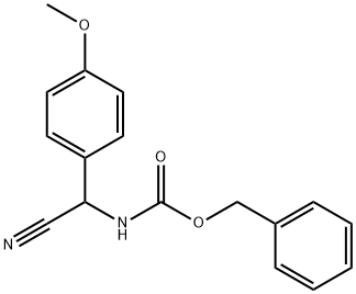 benzyl N-[cyano(4-methoxyphenyl)methyl]carbamate Struktur