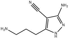 5-Amino-3-(3-aminopropyl)-1h-pyrazole-4-carbonitrile Structure