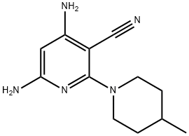 4,6-Diamino-2-(4-methyl-piperidine-1-yl)-nicotinonitrile,1142190-38-2,结构式