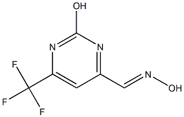 2-Hydroxy-6-trifluoromethyl-pyrimidine-4-carbaldehyde oxime,1142190-55-3,结构式