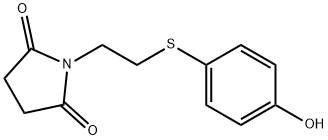 1-(2-((4-羟基苯基)硫代)乙基)吡咯烷-2,5-二酮, 114568-48-8, 结构式