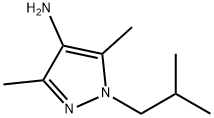 1-异丁基-3,5-二甲基-1H-吡唑-4-胺 结构式