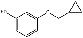 3-(シクロプロピルメトキシ)フェノール 化学構造式
