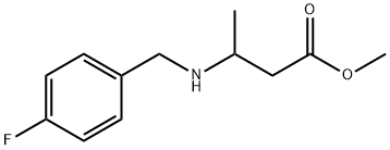 methyl 3-{[(4-fluorophenyl)methyl]amino}butanoate Structure