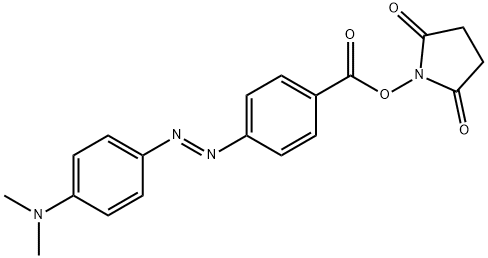 4-[4-(DIMETHYLAMINO)PHENYLAZO]BENZOIC ACID N-SUCCINIMIDYL ESTER Structure