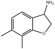 6,7-Dimethyl-2,3-dihydro-benzofuran-3-ylamine 化学構造式