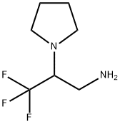 3,3,3-Trifluoro-2-pyrrolidin-1-yl-propylamine 结构式