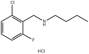 butyl[(2-chloro-6-fluorophenyl)methyl]amine hydrochloride, 1158336-97-0, 结构式