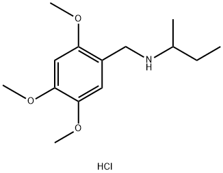 (butan-2-yl)[(2,4,5-trimethoxyphenyl)methyl]amine hydrochloride Struktur