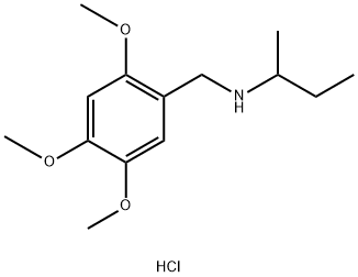 (butan-2-yl)[(2,4,5-trimethoxyphenyl)methyl]amine hydrochloride Structure