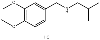 [(3,4-dimethoxyphenyl)methyl](2-methylpropyl)amine hydrochloride Struktur