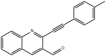 2-p-Tolylethynyl-quinoline-3-carbaldehyde Struktur