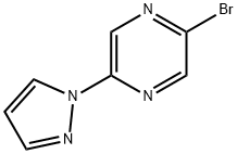 2-bromo-5-pyrazol-1-ylpyrazine Structure