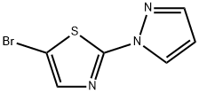 5-bromo-2-pyrazol-1-yl-1,3-thiazole Struktur