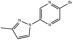 2-bromo-5-(3-methylpyrazol-1-yl)pyrazine|