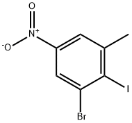 3-溴-2-碘-1-甲基-5-硝基苯,1160573-59-0,结构式