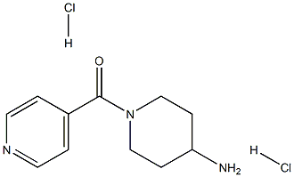 (4-Aminopiperidin-1-yl)(pyridin-4-yl)methanone dihydrochloride Structure